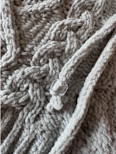 POL Crochet Cable Knit Pull On Cozy Sweater Shorts Sage Green