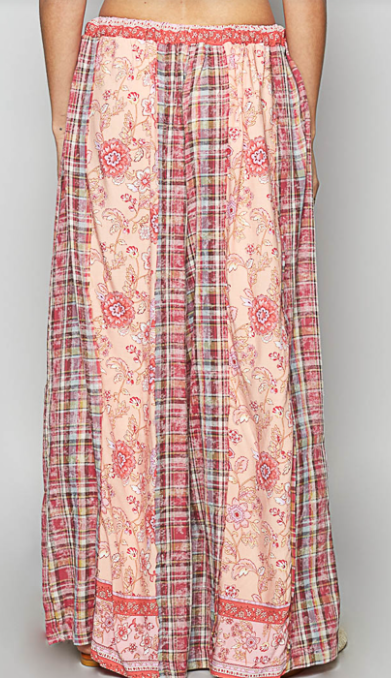 POL Flowy Wide Leg Palazzo Pants Pink Wide Leg Summer Pants